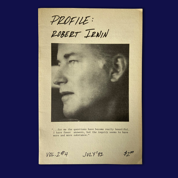 ROBERT IRWIN. PROFILE VOL 2 #4
