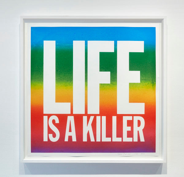 John Giorno-Life is a killer-Print-Framed