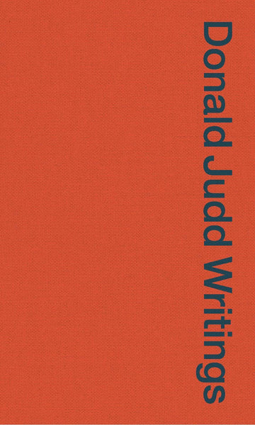 Cover image of Donald Judd Writings