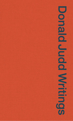 Cover image of Donald Judd Writings