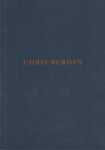 CHRIS BURDEN [ARTS CLUB OF CHICAGO]