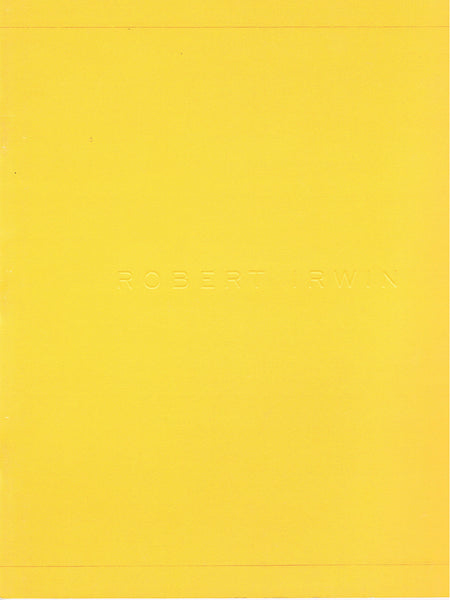 IRWIN, ROBERT. A SELECTION OF WORKS 1958-1970
