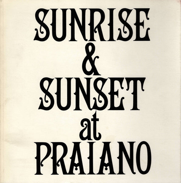 Front Cover-Sol LeWitt-Sunrise & Sunset at Praiano