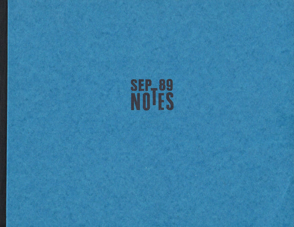Cover photo of Thomas Schutte Notes