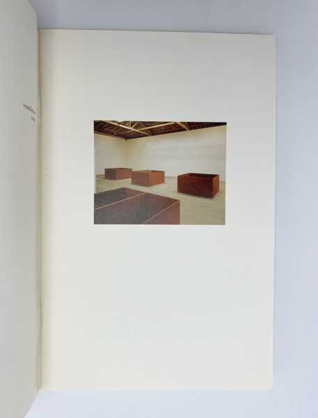 JUDD, DONALD. (Margo Leavin Gallery)