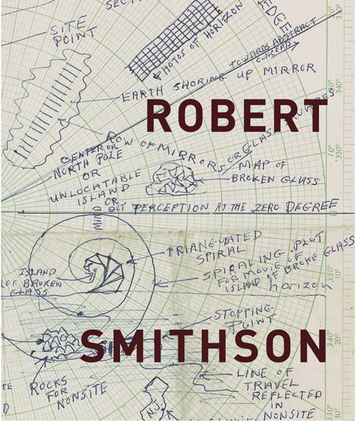 Cover image of Robert Smithson exhibition catalogue from MOCA, LA