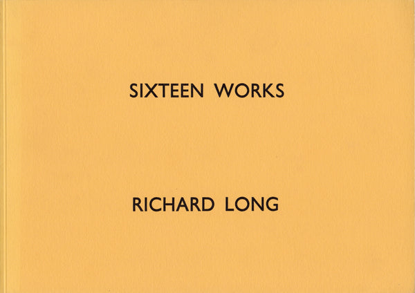 Front cover-Richard Long-Sixteen Works